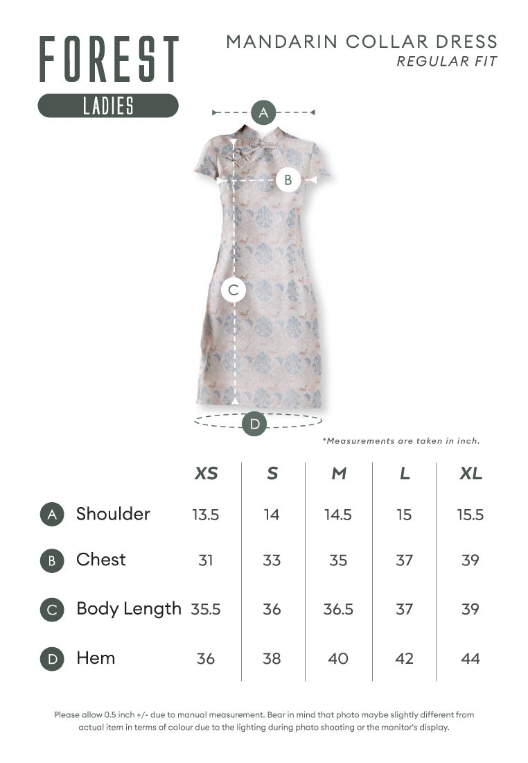 Forest Jacquard Tang Suit Cheongsam Dress | CNY 2025 Family Wear - 885090