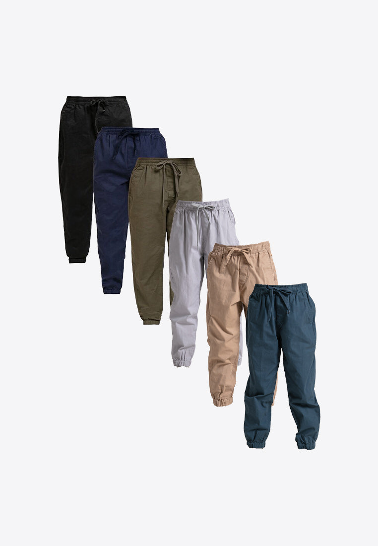 Forest Kids Unisex 100% Cotton Twill Stretchable Girl Boy Trouser Long Pants Kids l Seluar Panjang Budak - FK1009