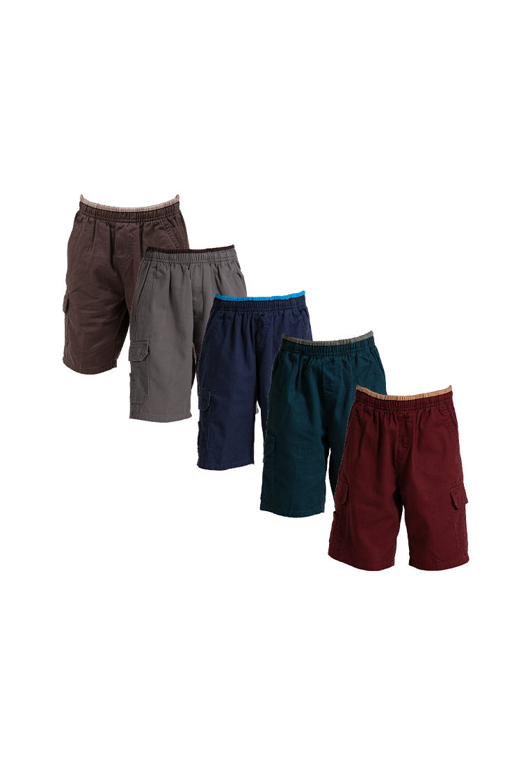 Forest Kids 100% Cotton Twill Cargo Pants Men Short Pants Men | Seluar Pendek Lelaki - FK65038