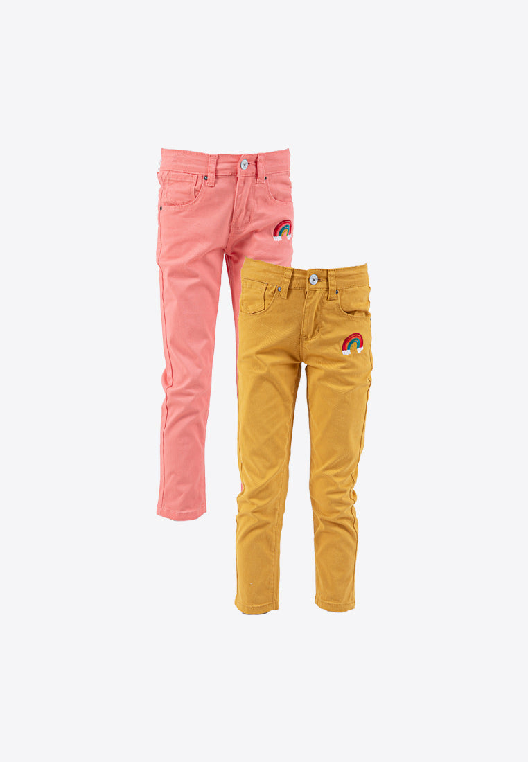 Forest Kids Girls Cotton Twill Skinny Cut Long Pants | Seluar Panjang Budak Perempuan - FK810006