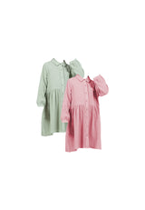 Forest Kids Girls Cotton Gauze Shirt Dress Long Sleeve Dress | Baju Budak Perempuan - FK885074