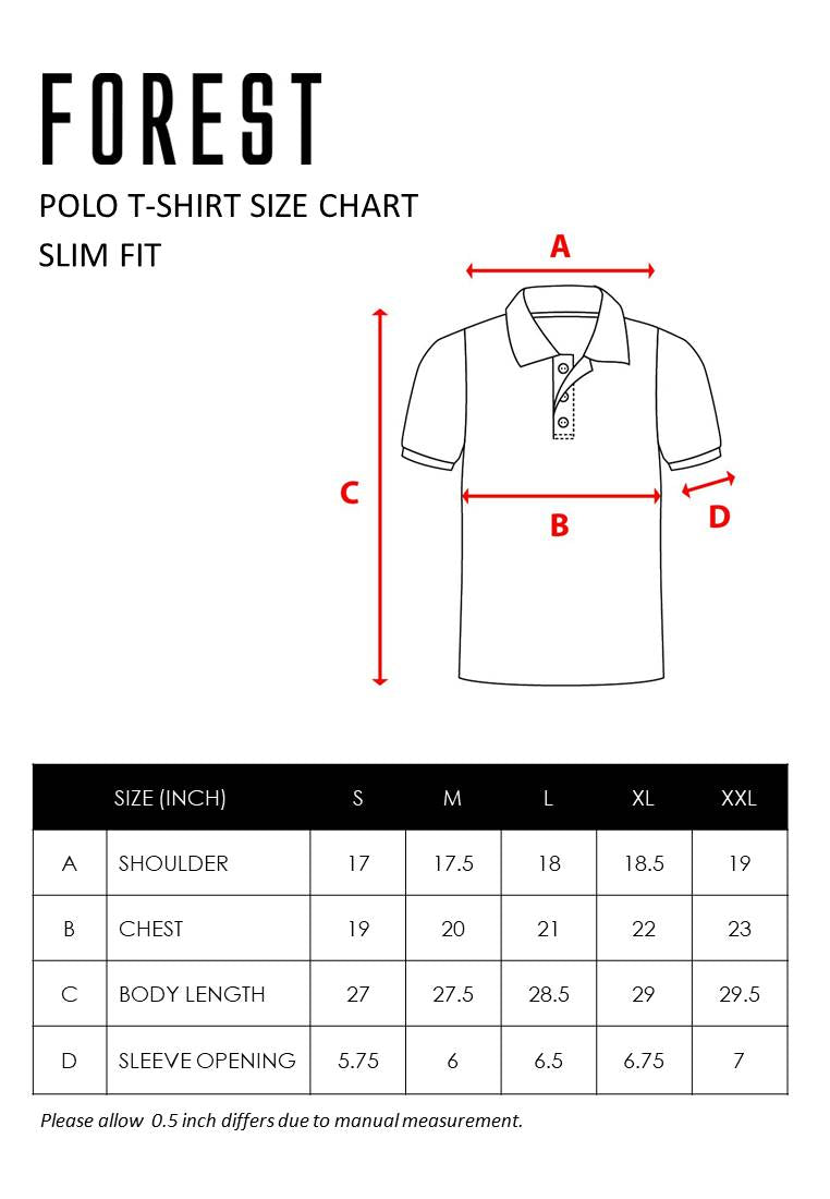 Forest Stretchable Soft Cotton Colour Block Short Sleeve Cut & Sew Men Polo T Shirt | T Shirt Lelaki - 23788
