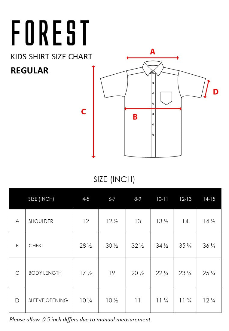 Forest Mandarin Collar Plain Men / Boy Shirt | CNY 2024 Year Dragon Family Wear - 621369 / FK20230