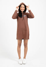 Forest Ladies Long Sleeve Cotton Terry Women Hoodie Dress - 885016