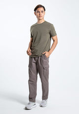 Forest Cotton Twill Stretchable Cargo Pants Men Cargo Long Pants Trousers | Seluar Lelaki Cargo Panjang - 10771