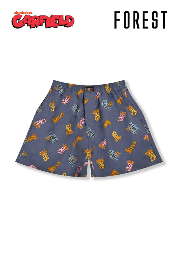 Forest Seluar Dalam Lelaki | (2 Pcs) Garfield Mens Woven Cotton Boxer Short Assorted Colours - GUD1031X