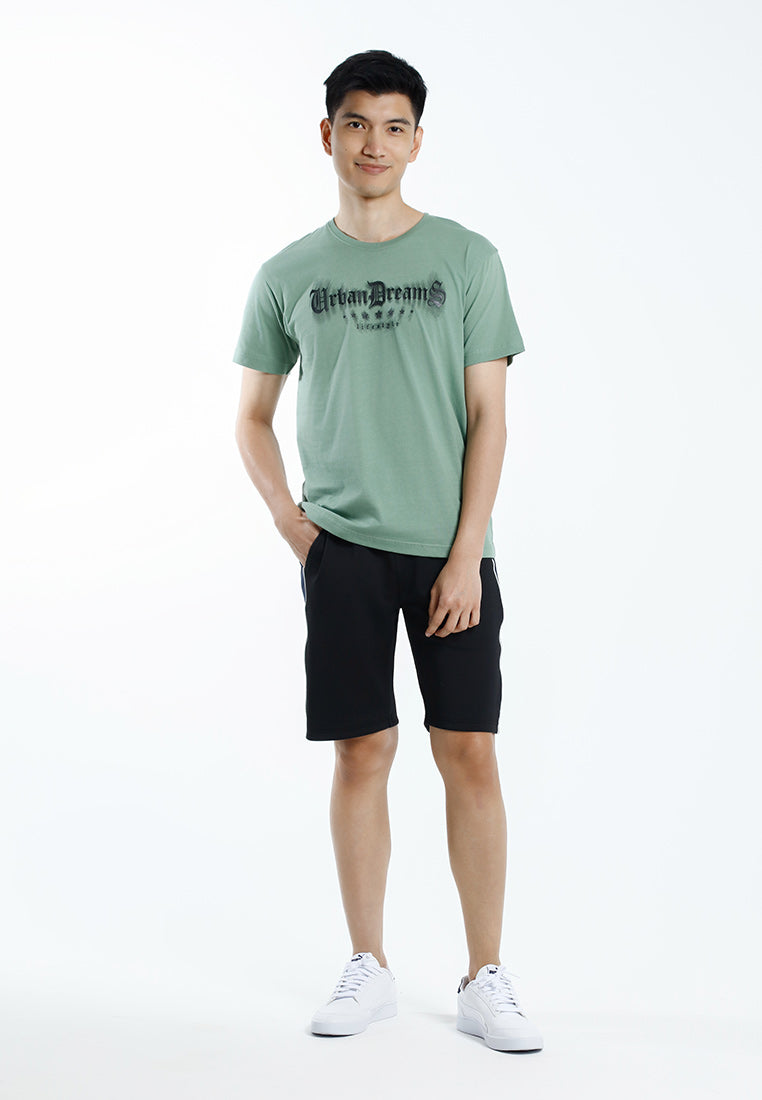 Forest T Shirt Lelaki | Forest Regular Fit Graphic Printed Round Neck Short Sleeve T Shirt Men - 24082