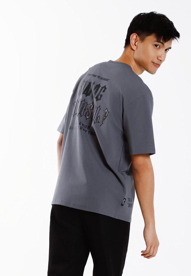 Forest T-Shirt Lelaki | Forest Oversized Premium Weight Cotton Oversized Tee Crew Neck Short Sleeve T Shirt Men - 621427