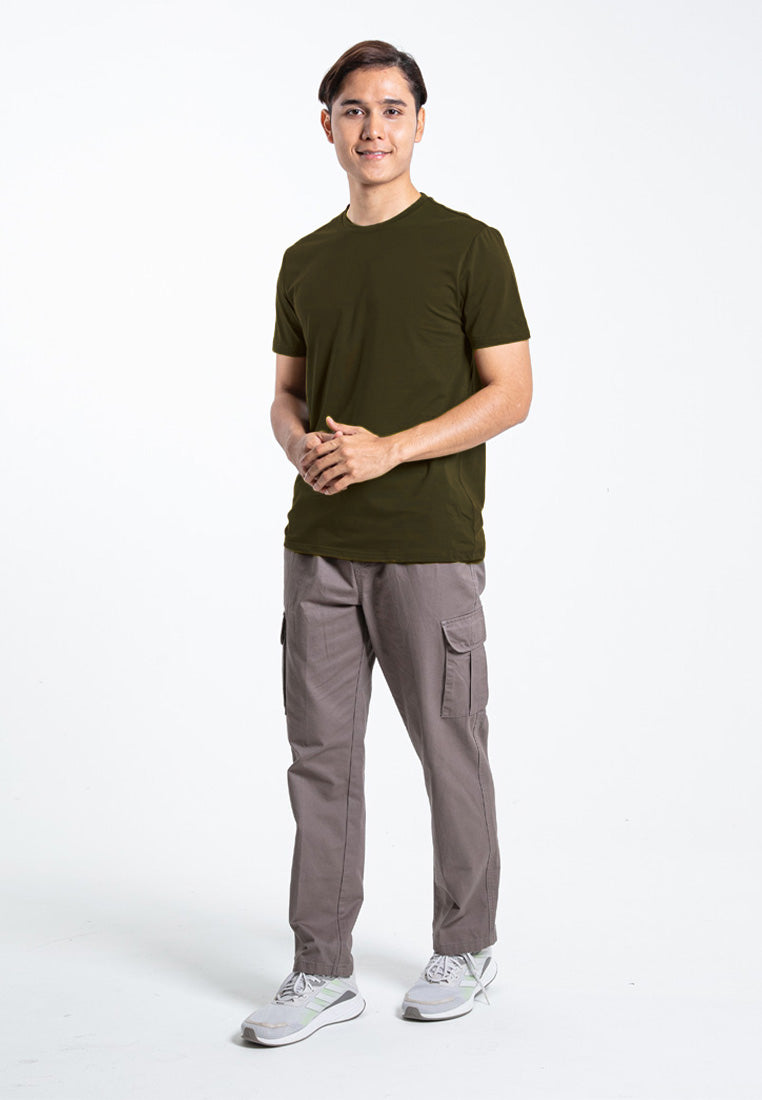 Forest Plus Size Premium Soft-Touch Cotton Slim Fit Plain Tee T Shirt Men - PL23791