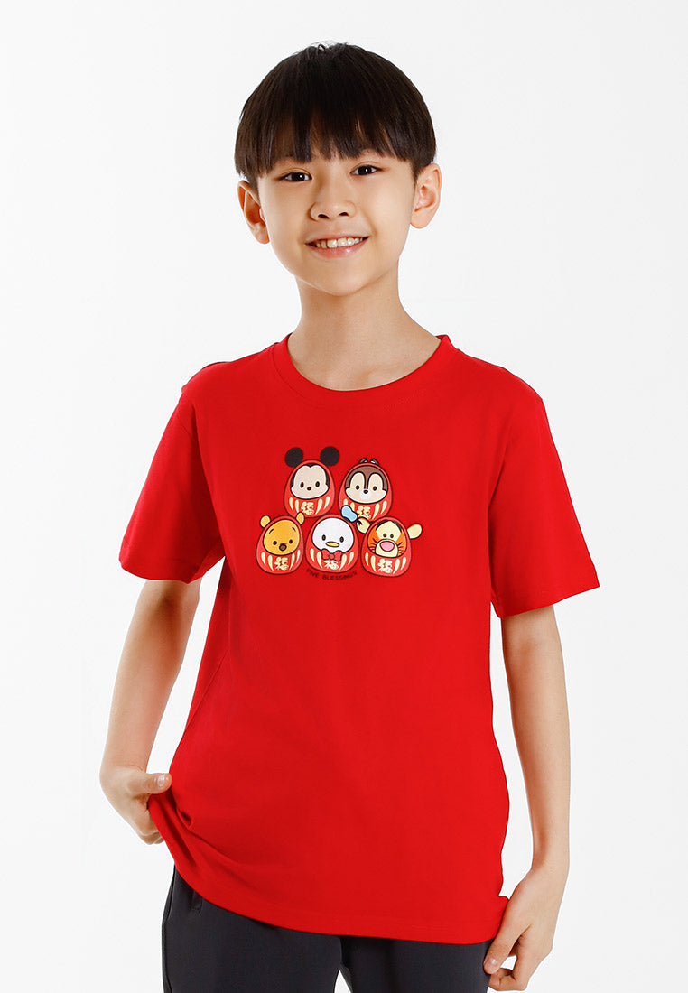 Forest x Disney Tsum Tsum Cotton Round Neck CNY Tee Kids  - FWK20111