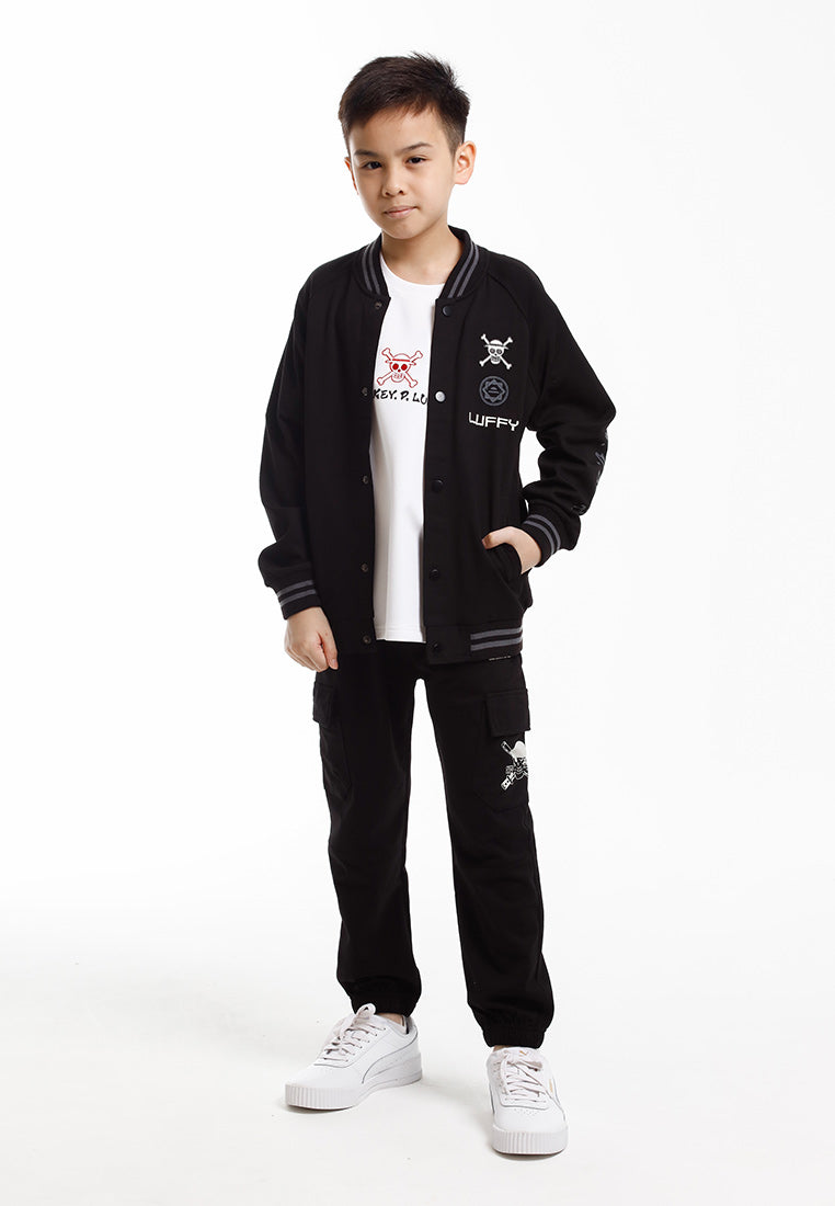Forest Jacket/Seluar Budak Lelaki | Forest x One Piece Air Cotton Kids Long Pants/Baseball Jacket - FOK10001/FOK30000