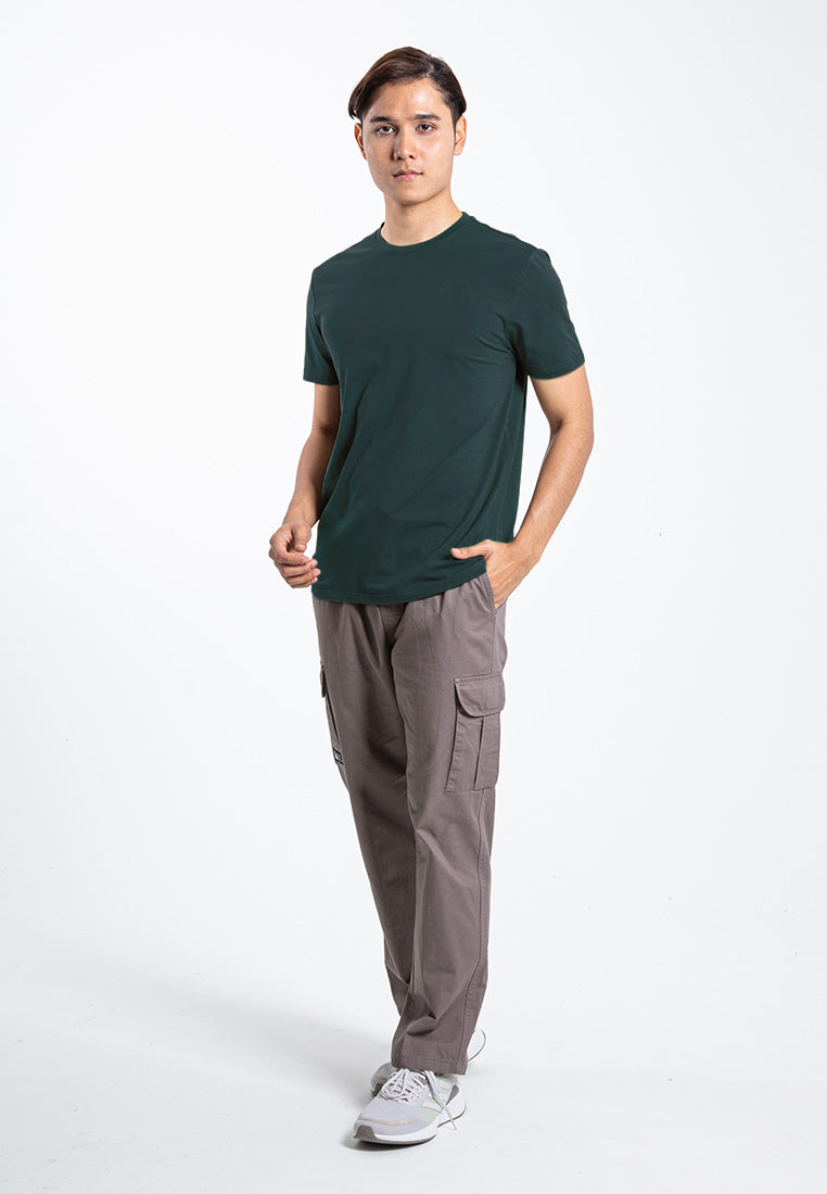 Forest Plus Size Premium Soft-Touch Cotton Slim Fit Plain Tee T Shirt Men - PL23791