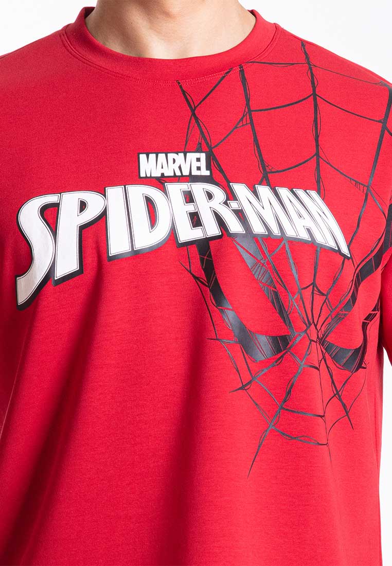 Forest x Marvel Spiderman Premium Weight Air-Cotton Oversized Round Neck Tee Family Tee Men / Kids - FA20006 / FAK20006