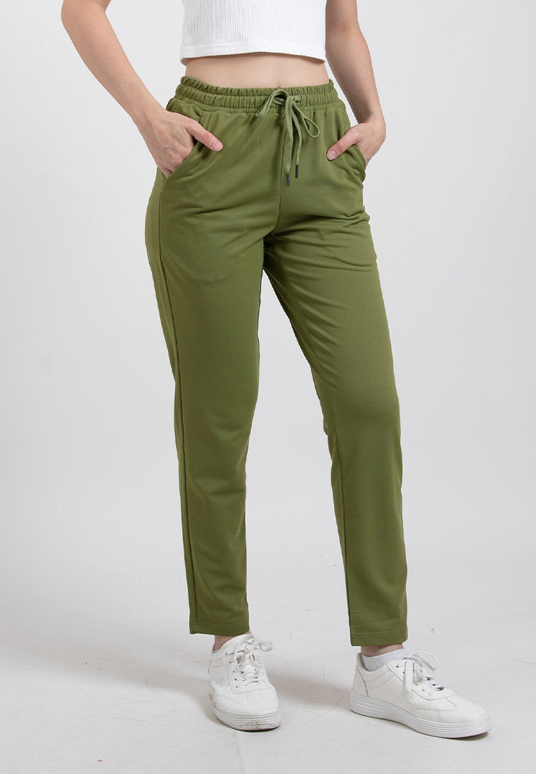Forest Ladies Casual Polyester Elastic Waist Jogger Pants Women Casual Long Pants | Seluar Panjang Perempuan - 810542