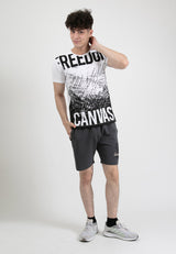 Forest Slim Fit Graphic Tee Crew Neck Short Sleeve T Shirt Men | Slim Fit Tee Shirt Men - 621344