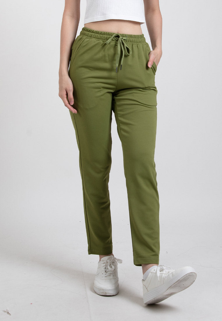 Forest Ladies Casual Polyester Elastic Waist Jogger Pants Women Casual Long Pants | Seluar Panjang Perempuan - 810542