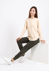 Forest Ladies Premium Soft-Touch Cotton Crew Neck Drape Tshirt Women | Baju T Shirt Perempuan - 822192