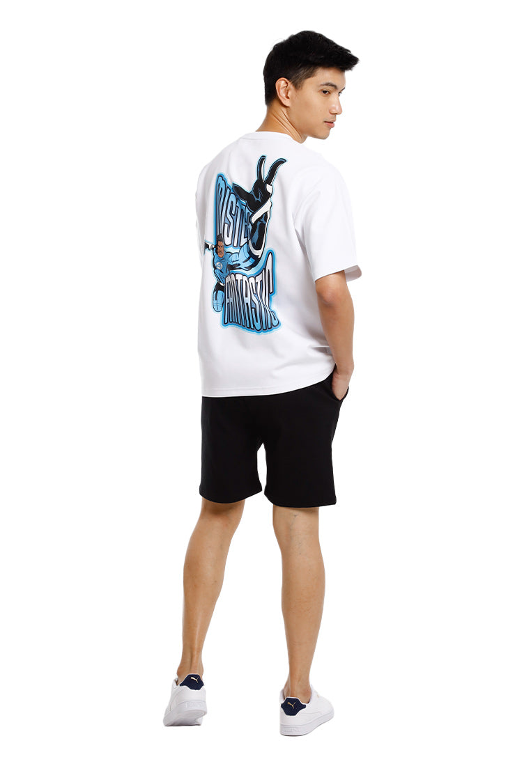 Forest Baju T Shirt Lelaki | Forest x Marvel Fantastic 4 Air-Cotton Oversized Heavy Weight Mens Tee - FA20021