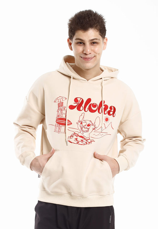 Forest Jacket Lelaki | Forest x Disney Stitch Premium 260gsm Cotton Oversized Hoodie Men Sweatshirt PullOver - FW30009