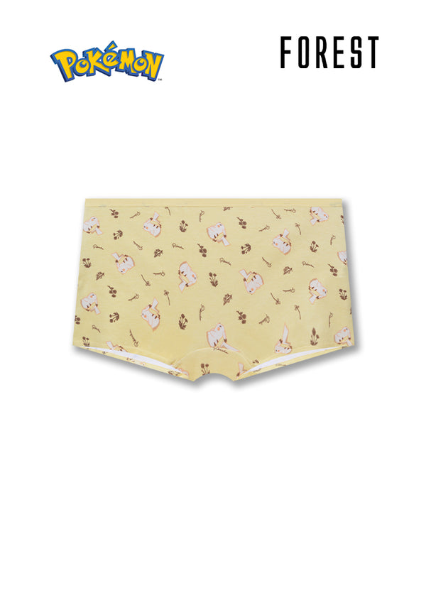 (3 Pcs) Pokémon Ladies Cotton Spandex Boy Leg Panties Assorted Colors - PLD1060BL