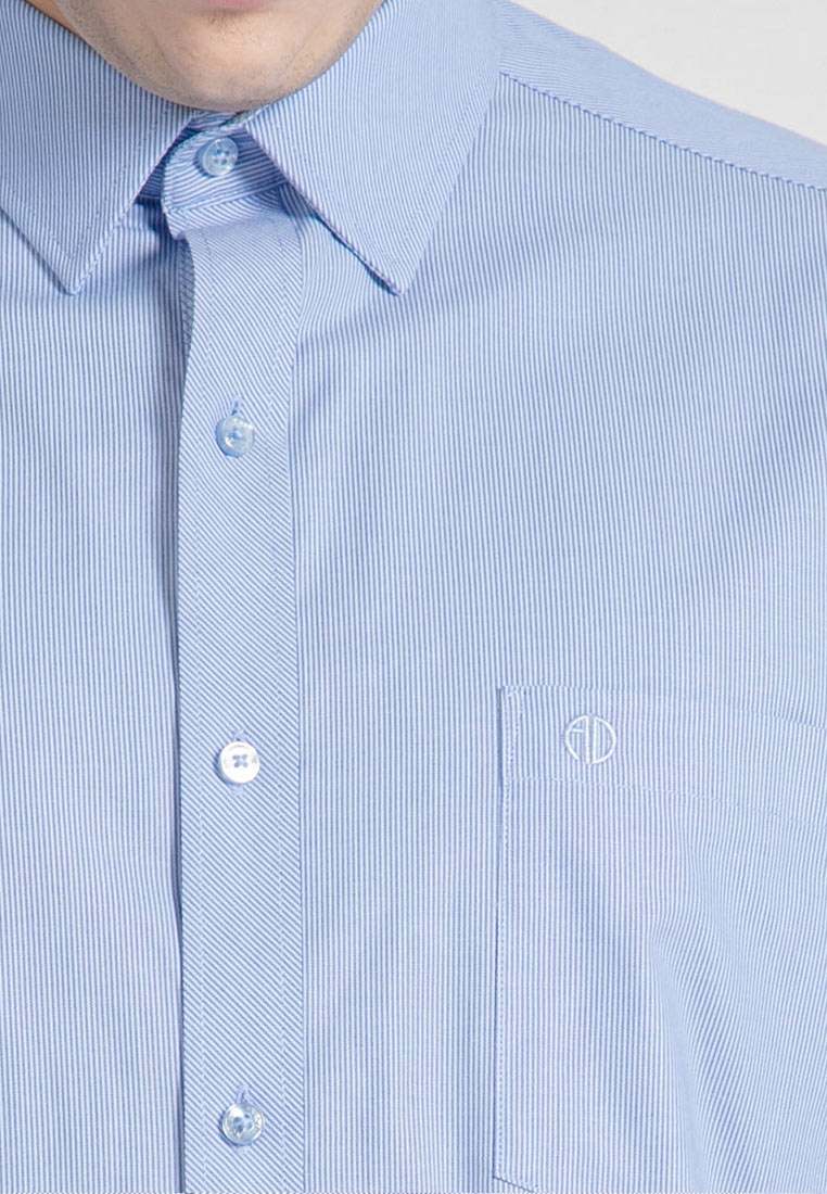 Alain Delon Long Sleeve Stripes Business Shirt - 15123013A