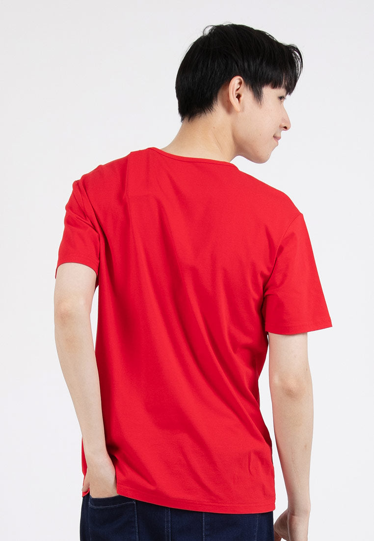 Forest Stretchable Cotton 3D Fonts Effects Round Neck Tee Men | Baju T Shirt Lelaki - 23868