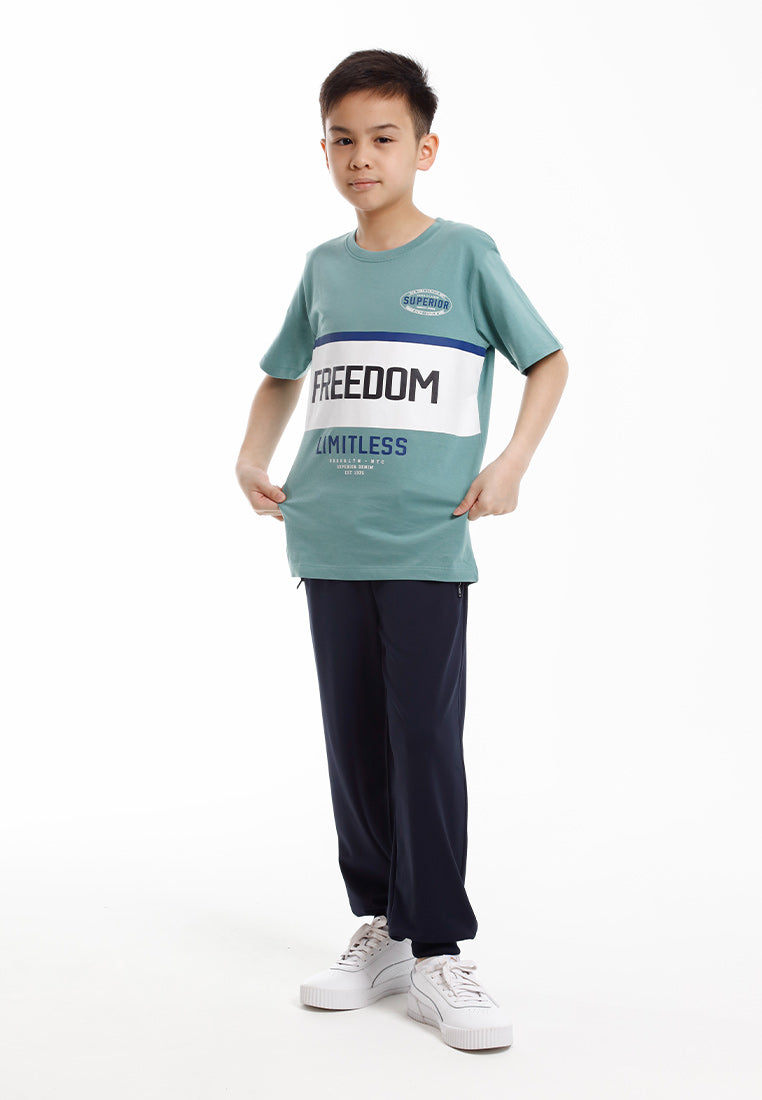 Forest Baju T Shirt Budak Lelaki | Forest Kids Regular Fit Graphic Tee Crew Neck Short Sleeve  - FK20334