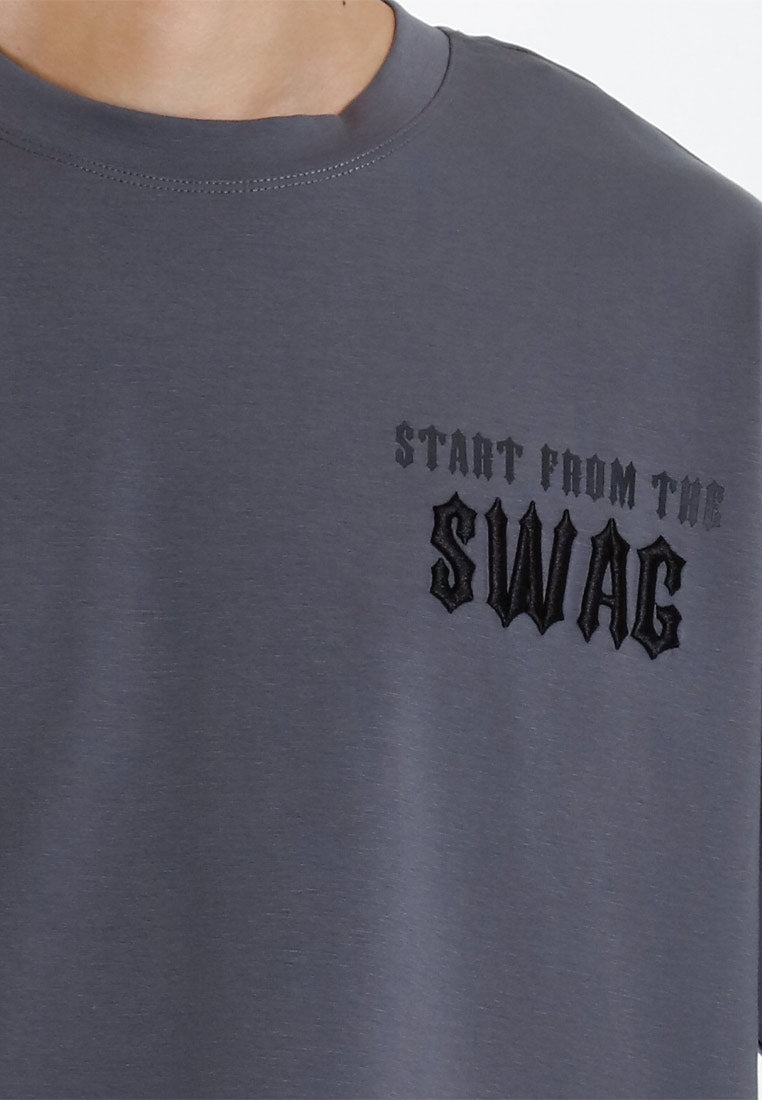 Forest T-Shirt Lelaki | Forest Oversized Premium Weight Cotton Oversized Tee Crew Neck Short Sleeve T Shirt Men - 621427