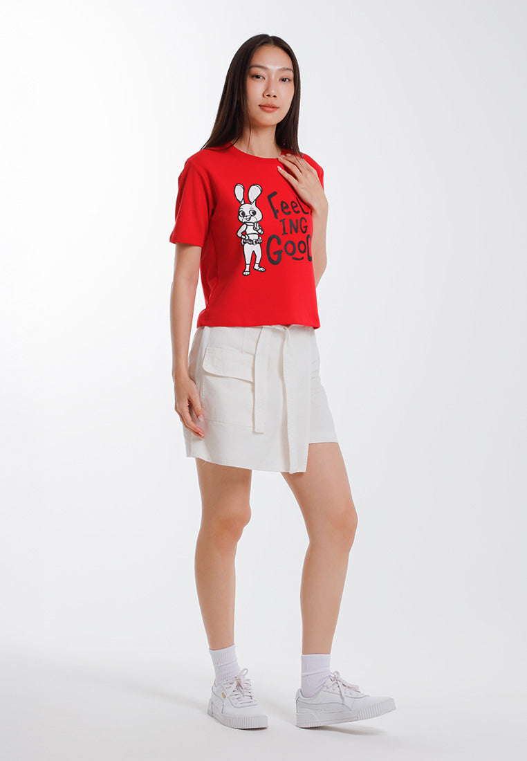Forest T Shirt Perempuan/Budak | Forest x Disney Zootopia 2 Premium Cotton Cropped Women/Kids Tee - FW820156/FWK820156