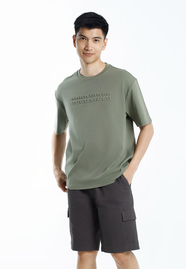 Forest T Shirt Lelaki | Forest Oversized Premium Weight Cotton Interlock Short Sleeve T Shirt Men - 24090