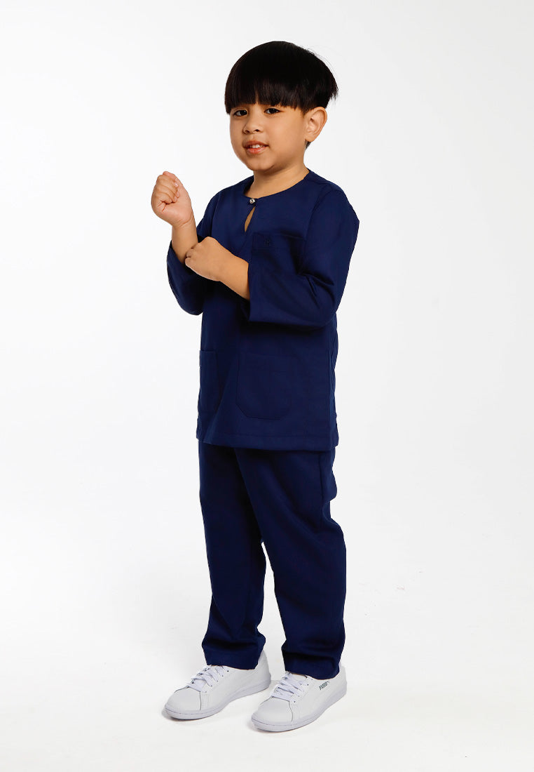 Forest x Hatta Dolmat Baju Melayu Regular Fit - FK23898BM - 33Navy