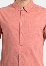 Forest Woven Full Print Short Sleeve Men Shirt | Baju Kemeja Lelaki - 621359