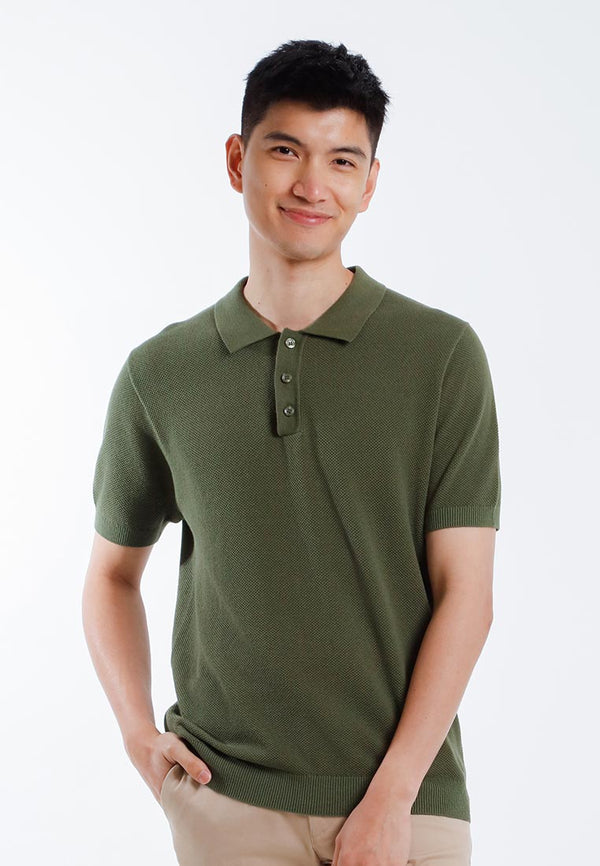 Alain Delon Baju Polo Lelaki | Alain Delon Mens Knits Polo Shirt Short Sleeve - 16025002