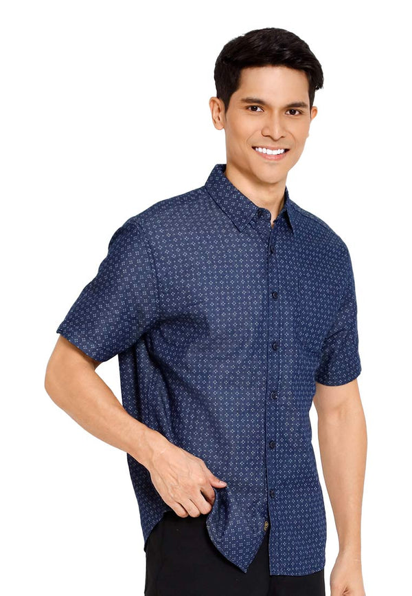 Forest Woven Full Printed Short Sleeve Men Shirt | Baju Kemeja Lelaki - 621411