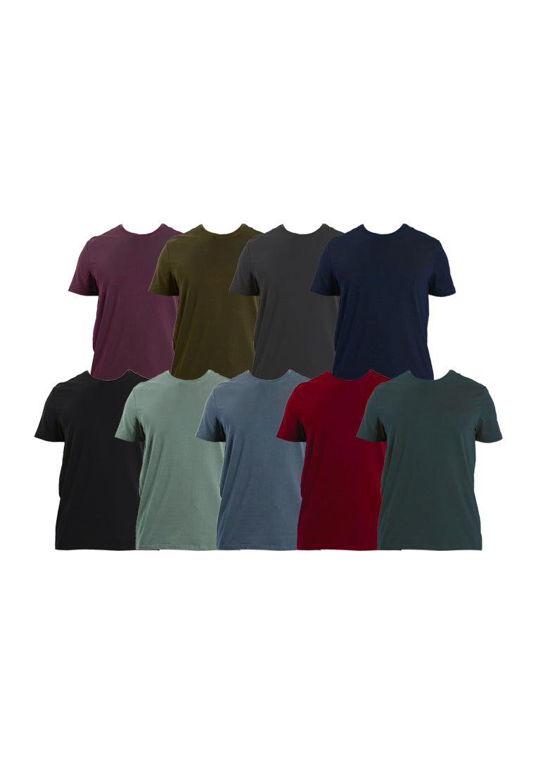 Forest Plus Size Premium Soft-Touch Cotton Slim Fit Plain Tee T Shirt Men - PL23791