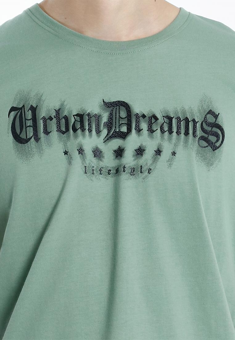 Forest T Shirt Lelaki | Forest Regular Fit Graphic Printed Round Neck Short Sleeve T Shirt Men - 24082