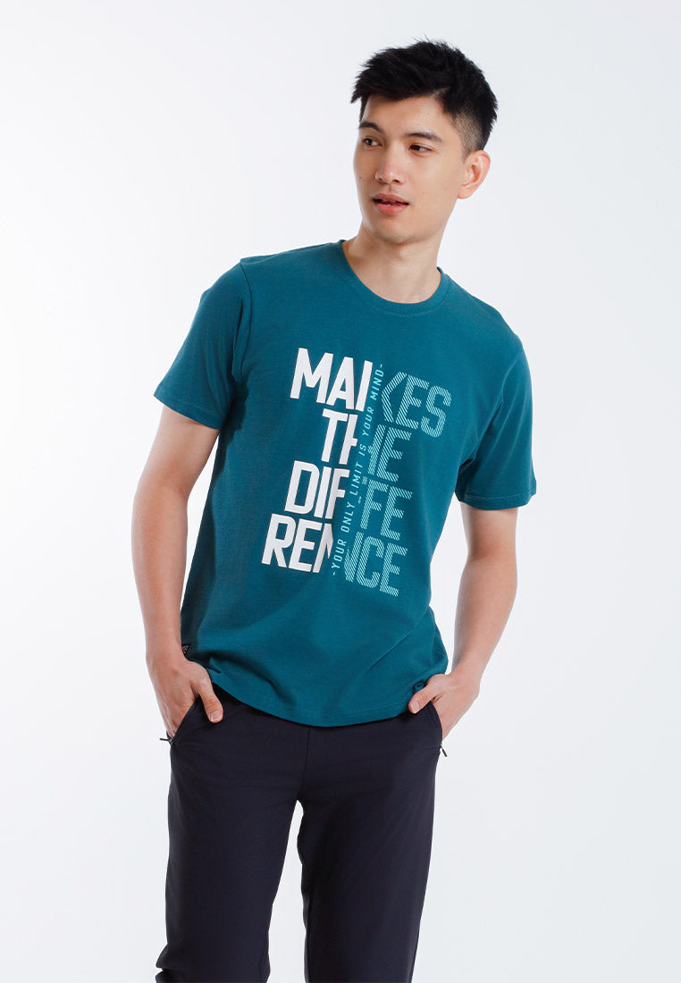 Forest T-shirt Lelaki | Forest Regular Fit Graphic Tee Crew Neck Short Sleeve T Shirt Men - 24057