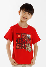 Forest CNY Round Neck Printed Men /Ladies/ Kids Tee | CNY 2025 Family T-Shirt - 24028 / 822482 / FK20304