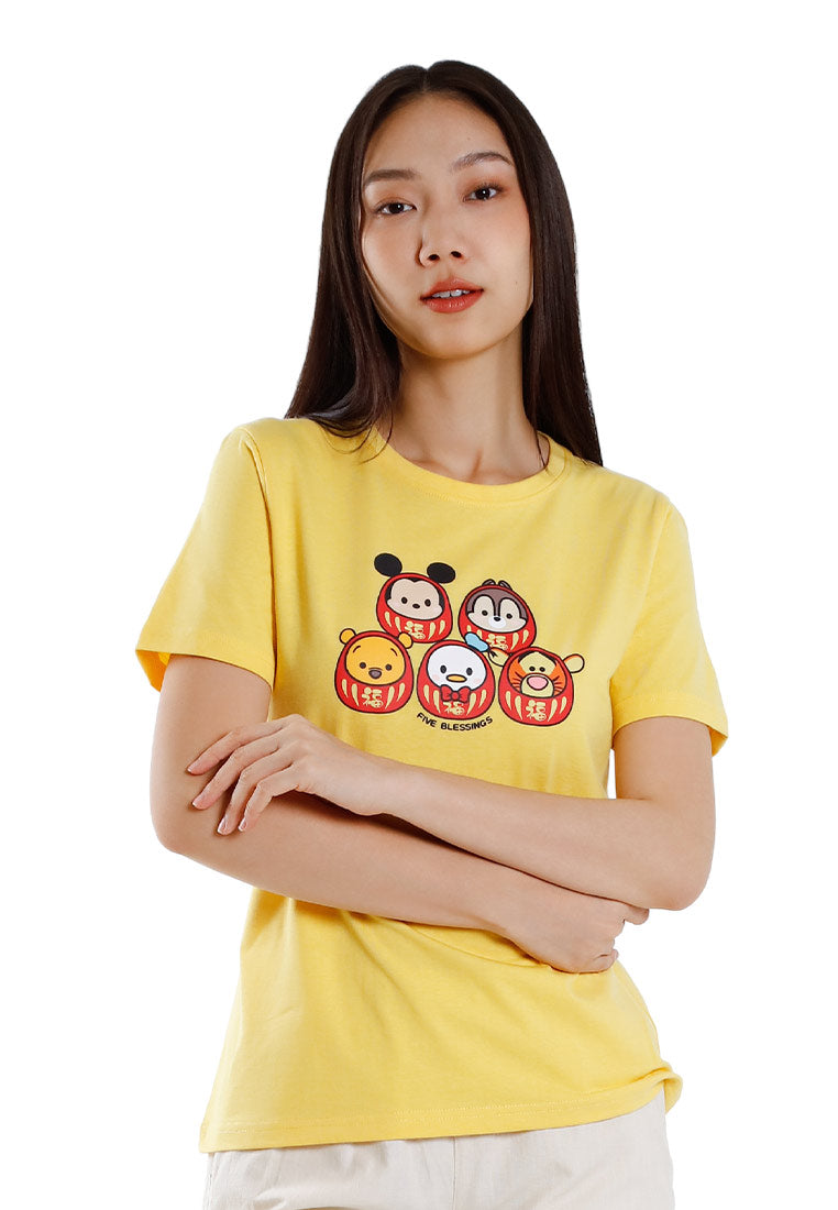 Forest x Disney Tsum Tsum Cotton Round Neck CNY Tee Ladies  - FW820111