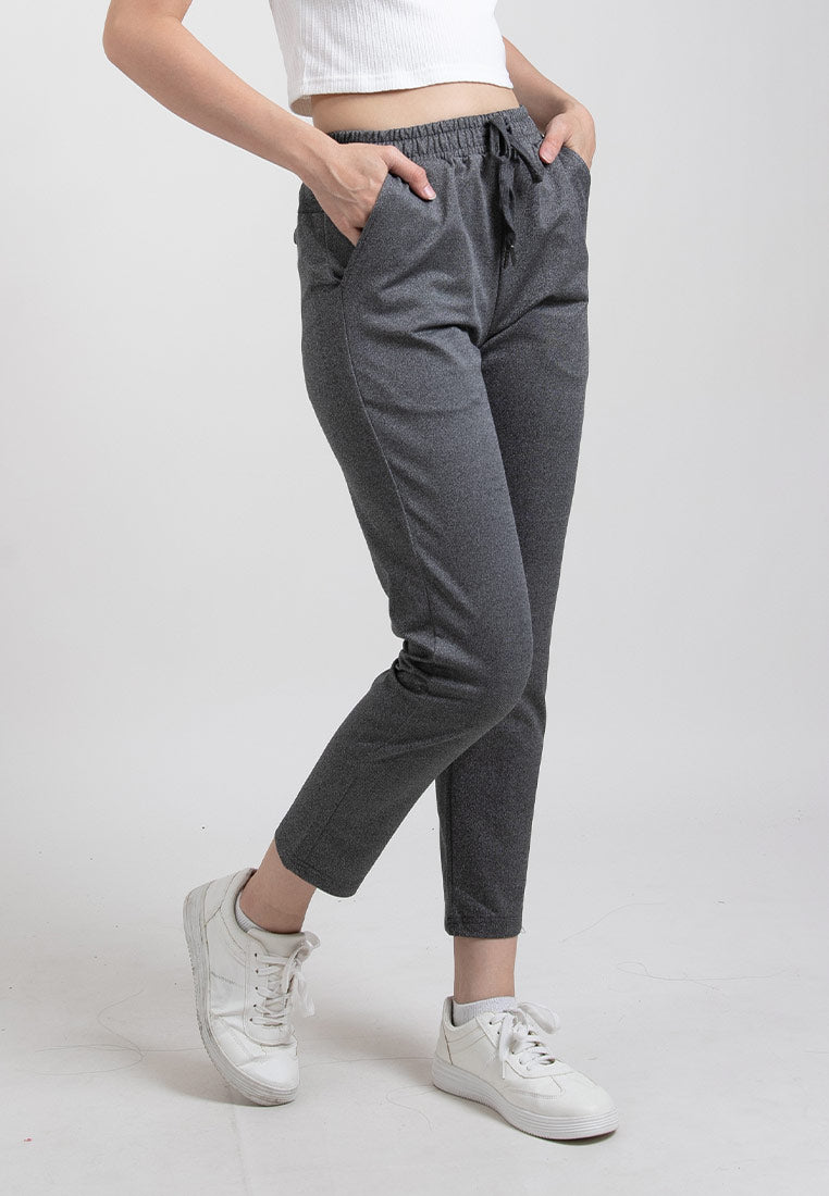 Forest Ladies Casual Polyester Elastic Waist Jogger Pants Women Casual Long Pants | Seluar Panjang Perempuan - 810542