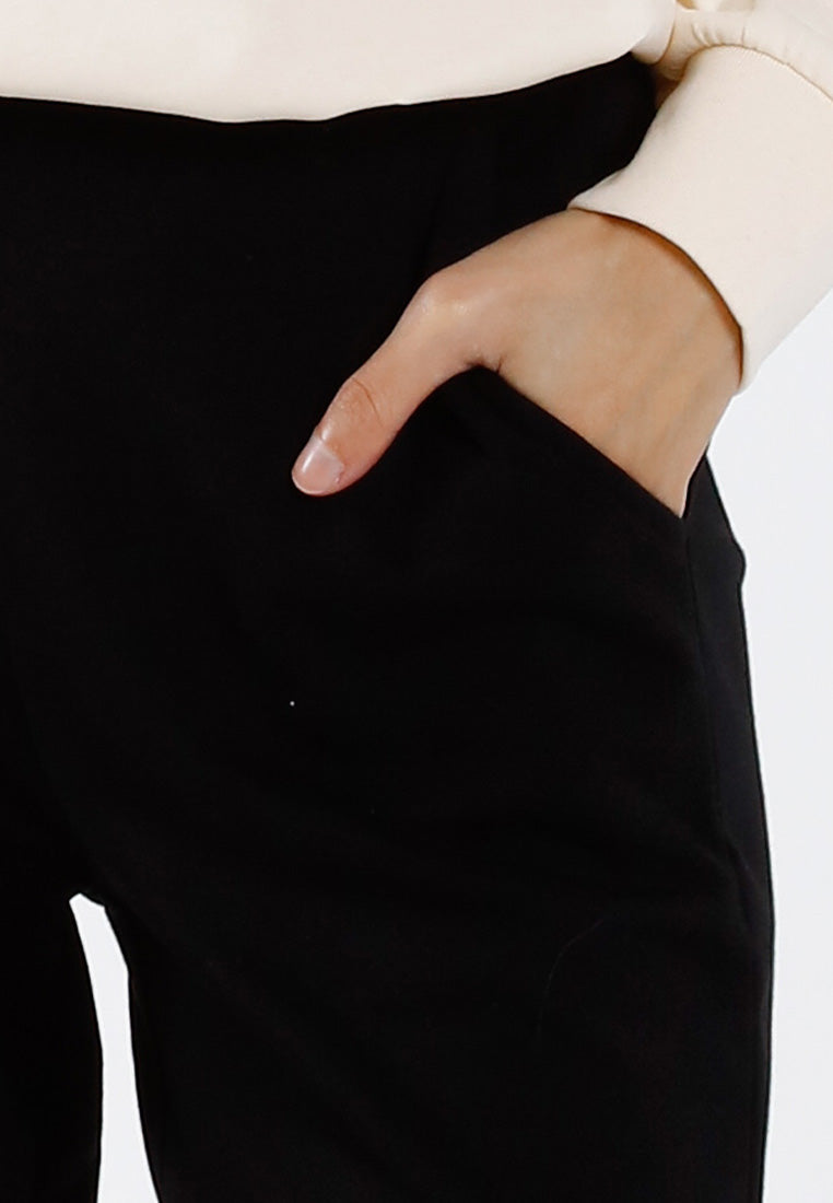 Forest Seluar Panjang Perempuan | Forest Ladies Cotton Interlock Tapered Pants Women Casual Long Pants - 810500