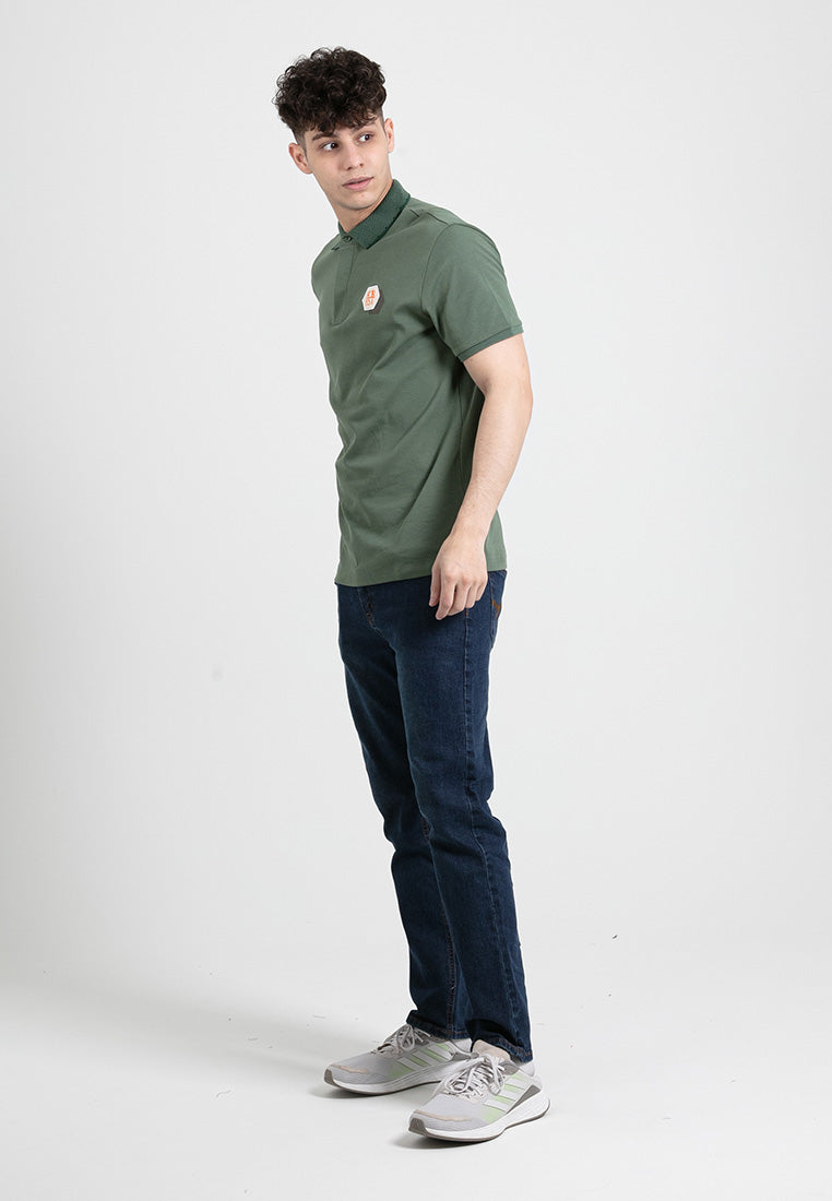 Forest Premium Weight Cotton Polo Tee 220gsm Interlock Knitted Polo T Shirt | Baju T Shirt Lelaki - 23905