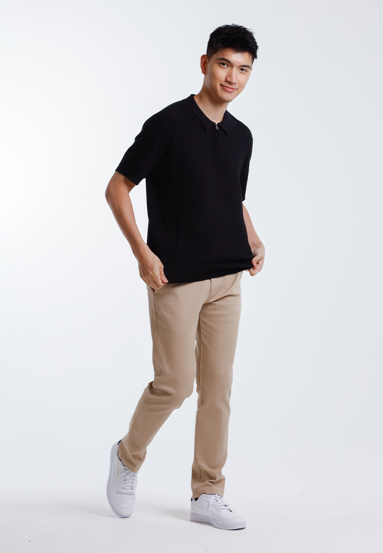 Alain Delon Tshirt Lelaki Lengan Pendek | Alain Delon Knits Polo Shirt Short Sleeve - 16025007