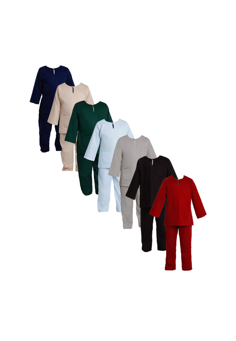 Forest x Hatta Dolmat Baju Melayu Regular Fit - FK23898BM - 33Navy