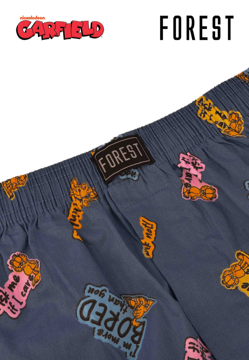 Forest Seluar Dalam Lelaki | (2 Pcs) Garfield Mens Woven Cotton Boxer Short Assorted Colours - GUD1031X