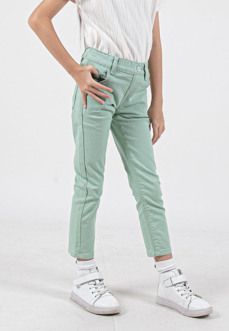 Forest Kids Girls Cotton Twill Skinny Cut Long Pants | Seluar Panjang Budak Perempuan - FK810005