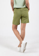 Forest Ladies Casual Polyester Elastic Waist Women Casual Shorts | Seluar Pendek Perempuan - 870145