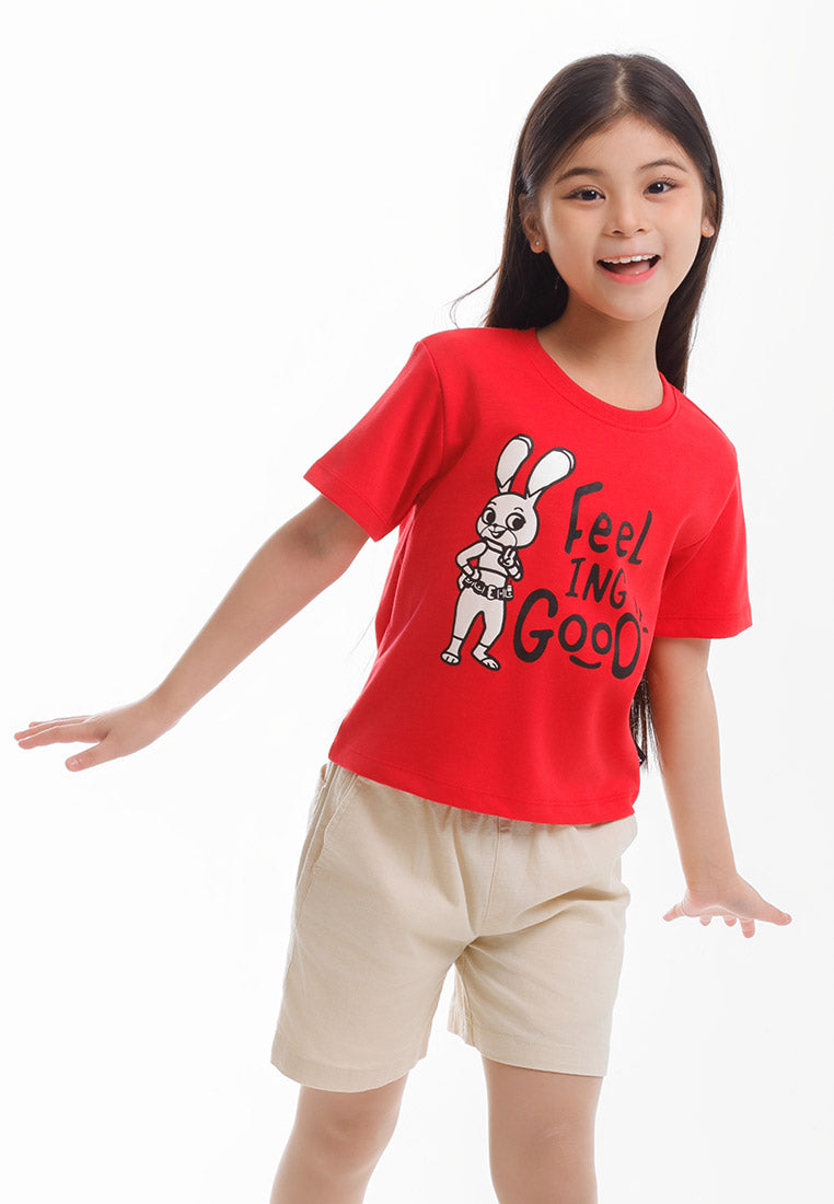 Forest T Shirt Perempuan/Budak | Forest x Disney Zootopia 2 Premium Cotton Cropped Women/Kids Tee - FW820156/FWK820156