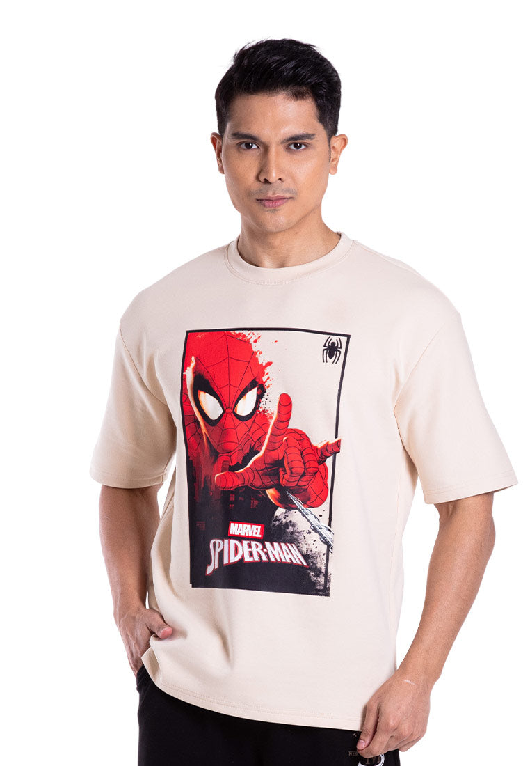 Forest x Marvel Spiderman Premium Weight Air-Cotton Oversized Round Neck Tee Family Tee Men / Kids  - FA20005 / FAK20005