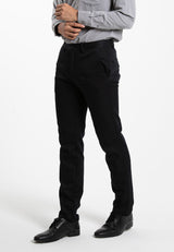 Byford Slim Fit Flat Front Cotton Pants - 3223003A